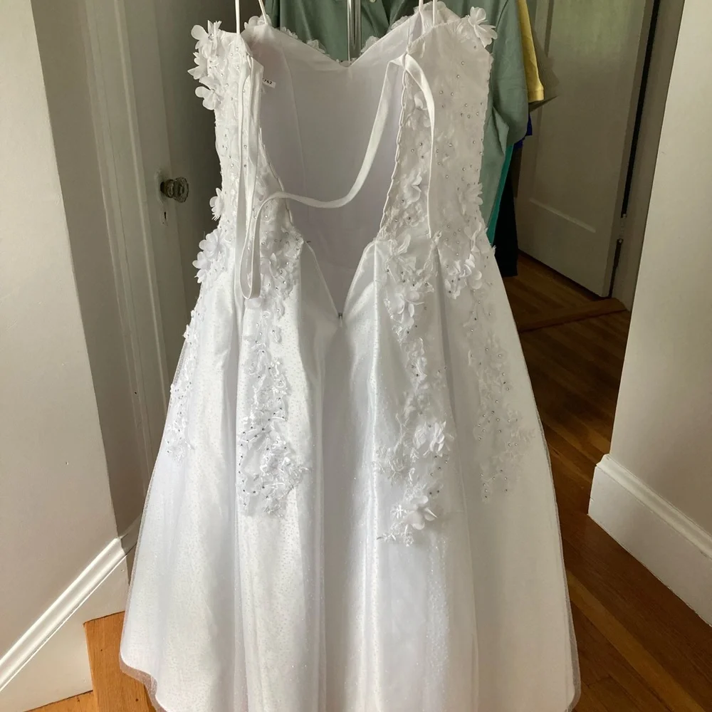 Flower Girl Communion White Dress Dancing Queen size 10 girls